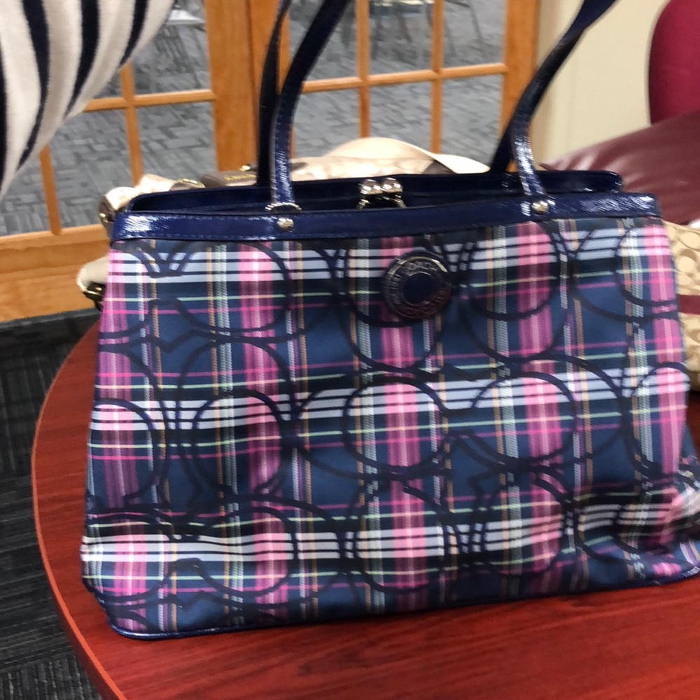 Large Colorful Coach Bag